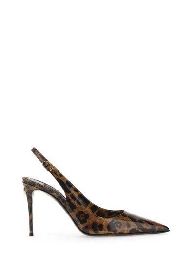 DOLCE & GABBANA DOLCE & GABBANA LEATHER SLING BACK