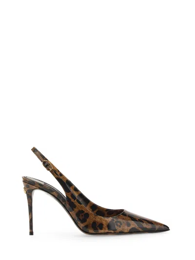 DOLCE & GABBANA LEATHER SLING BACK