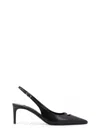 Dolce & Gabbana Pointed Toe Slingback High Heel Sandals