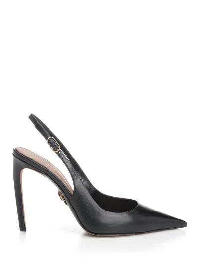 Dolce & Gabbana Leather Slingbacks Pumps Black