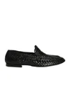 Dolce & Gabbana Slipper From The Dg Evening Line In Shiny Goatskin Woven In Black