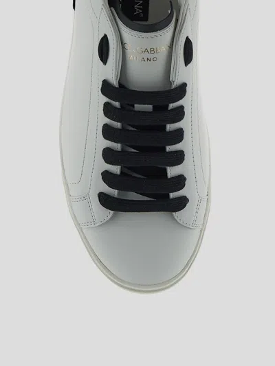 Dolce & Gabbana Leather Sneaker In White