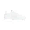 Dolce & Gabbana Women Portofino Low-top Leather Sneakers With Lateral Monogram