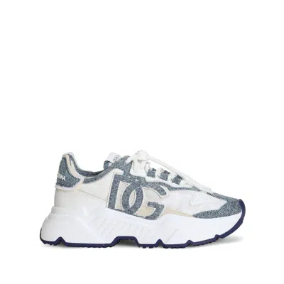 Dolce & Gabbana Leather Trainers In White