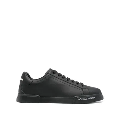 DOLCE & GABBANA LEATHER SNEAKERS