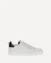 Dolce & Gabbana White Low Top Sneakers With Logo Lettering On The Tongue And Logo Detail On The Heel In Leather Woma