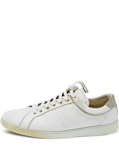 Pre-owned Dolce & Gabbana Leather Sneakers