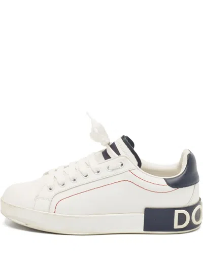 Pre-owned Dolce & Gabbana Leather Sneakers