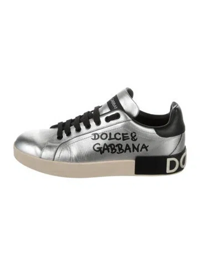 Pre-owned Dolce & Gabbana Leather Sneakers