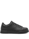 Dolce & Gabbana Men Portofino Leather Sneakers In Black