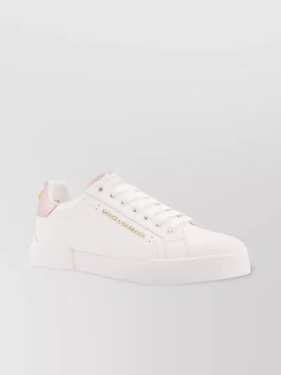 Dolce & Gabbana Leather Trainers Low-top Lateral Logo