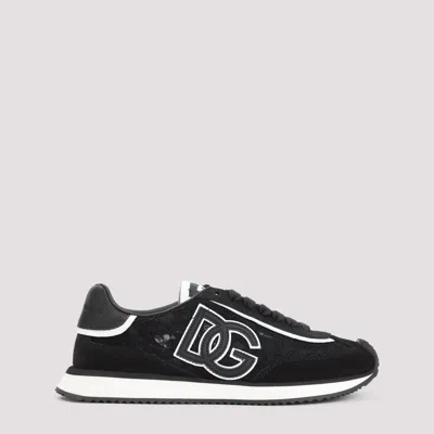 Dolce & Gabbana Leather Sneakers In Multi