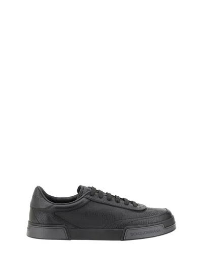 Dolce & Gabbana Portofino Yatch Low-top Sneakers In Black