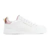 Dolce & Gabbana Calfskin Nappa Portofino Sneakers With Lettering In White