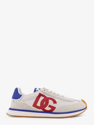 DOLCE & GABBANA LEATHER SNEAKERS WITH DG LOGO