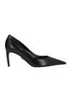 Dolce & Gabbana Leather Stilettosplain In Black