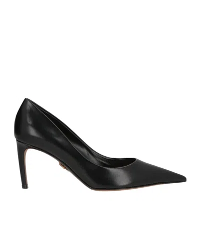 Dolce & Gabbana Leather Stilettosplain In Black