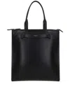 Dolce & Gabbana Logo Printed Zipped Tote Bag In Black
