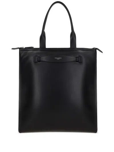DOLCE & GABBANA LEATHER TOTE BAG