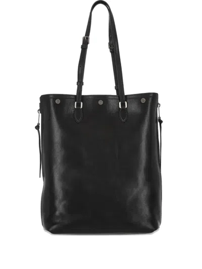 Dolce & Gabbana Leather Tote Bag In Black