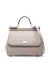 Dolce & Gabbana Leather Tote Bag In Brown
