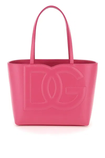 Dolce & Gabbana Leather Tote Bag In Pink