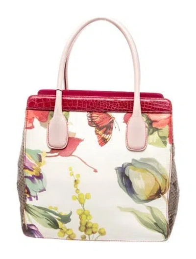 Pre-owned Dolce & Gabbana Leather Tote In Multicolor