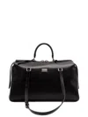 Dolce & Gabbana Calf Leather Shoulder Bag Vittoria Model In Black