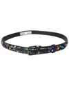 Dolce & Gabbana Leather-trim Belt In Black