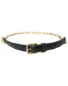 Dolce & Gabbana Leather-trim Belt In Brown