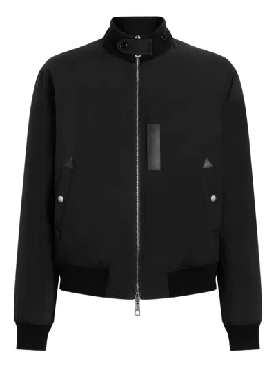 Dolce & Gabbana Insulated Down Jacket High Collar In Black