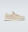 Dolce & Gabbana Leather-trimmed Canvas Sneakers In Neutral