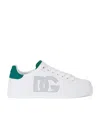 Dolce & Gabbana Calfskin Portofino Sneakers In White