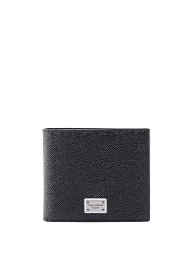 Dolce & Gabbana Dolce&gabbana Black Leather Wallet With Logo