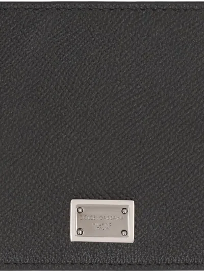 Dolce & Gabbana Leather Wallet In Black