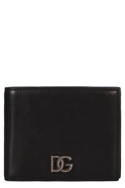 Dolce & Gabbana Balenciaga Leather Wallet In Black