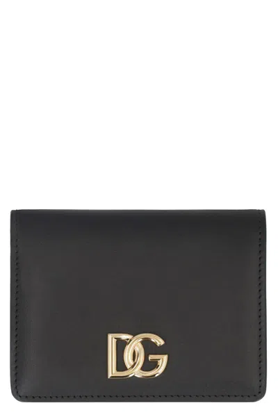 Dolce & Gabbana Leather Wallet In Black