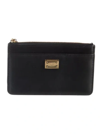 Pre-owned Dolce & Gabbana Leather Wallet In Black