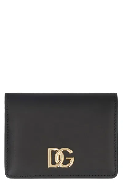 Dolce & Gabbana Leather Wallet In Black