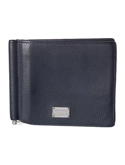 Pre-owned Dolce & Gabbana Leather Wallet In Blue