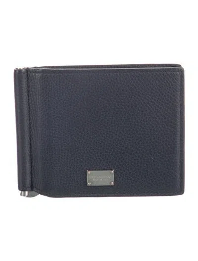 Pre-owned Dolce & Gabbana Leather Wallet In Blue