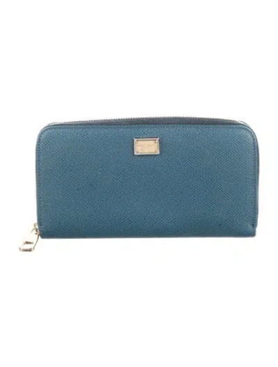 Pre-owned Dolce & Gabbana Leather Wallet In Green