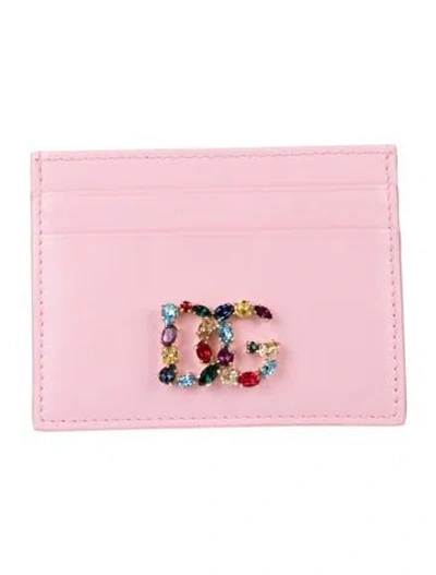 Pre-owned Dolce & Gabbana Leather Wallet In Pink