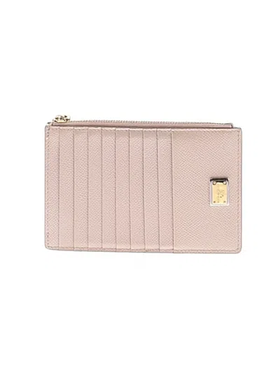 Pre-owned Dolce & Gabbana Leather Wallet In Tan