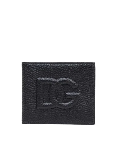 Dolce & Gabbana Black Bifold Wallet With Quilted Leather