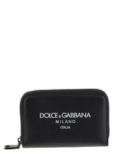 DOLCE & GABBANA LEATHER WALLET WITH LOGO