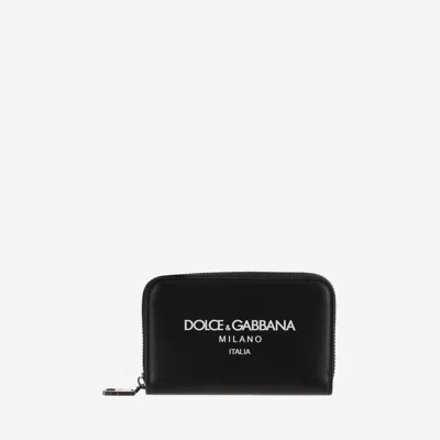 Dolce & Gabbana Men's Leather Continental Wallet In Black