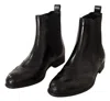 Dolce & Gabbana Leather Wingtip Boot In Multi