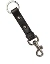 Dolce & Gabbana Leather With Silver Hardware Key Case In Black