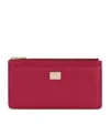 Dolce & Gabbana Leather Zip Card Holder